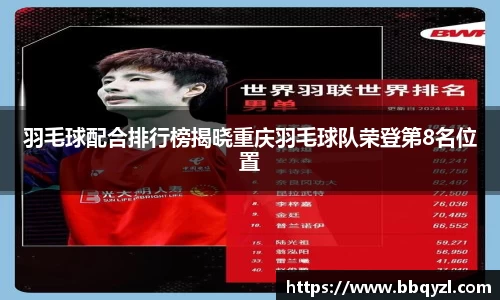 羽毛球配合排行榜揭晓重庆羽毛球队荣登第8名位置